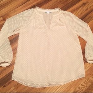 DIANE VON FURSTENBEEG flowy cream blouse